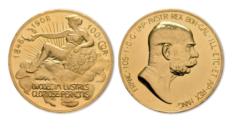 Österreich 100 Kronen Goldmünze 1908 (KM 2812)
