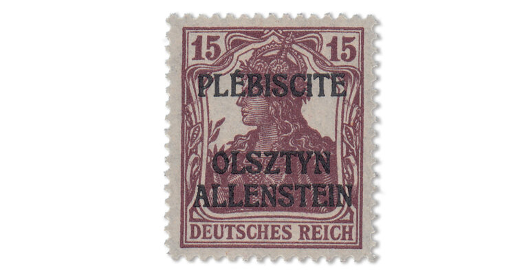 Allenstein - 15 Pfg. 1920 (Mi. Nr. 4 Ia)