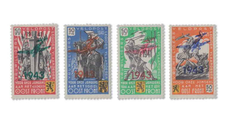 Belgien flämische Legion - Flugzeug-Ausgabe 1943 (Mi. Nr. V-VIII)