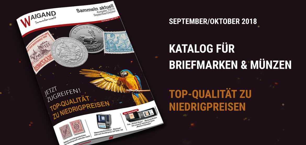 News Neuer "Sammeln aktuell" katalog September/Oktober 2018