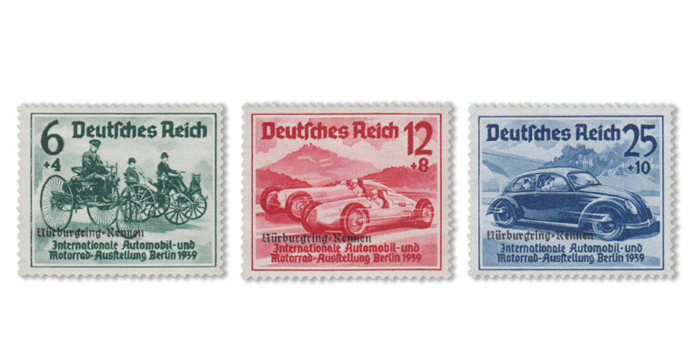 Deutsches Reich - Nürburgring-Serie von 1939 (Mi. Nr. 695-97)