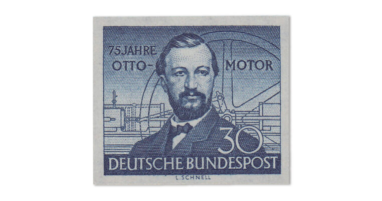 Bundesrepublik - Ottomotor 1952 (Mi. Nr. 150 U)