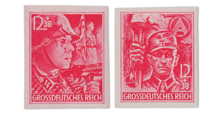 Drittes Reich - SA/SS ungezähnt (Mi. Nr. 909-10 U)